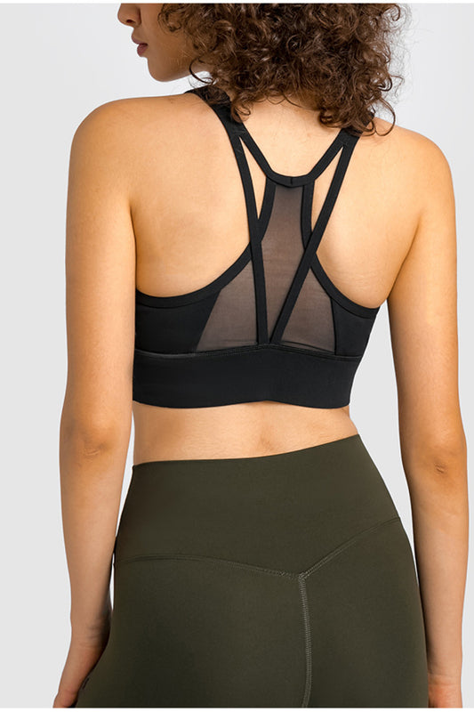Mesh Racerback Sports Bra