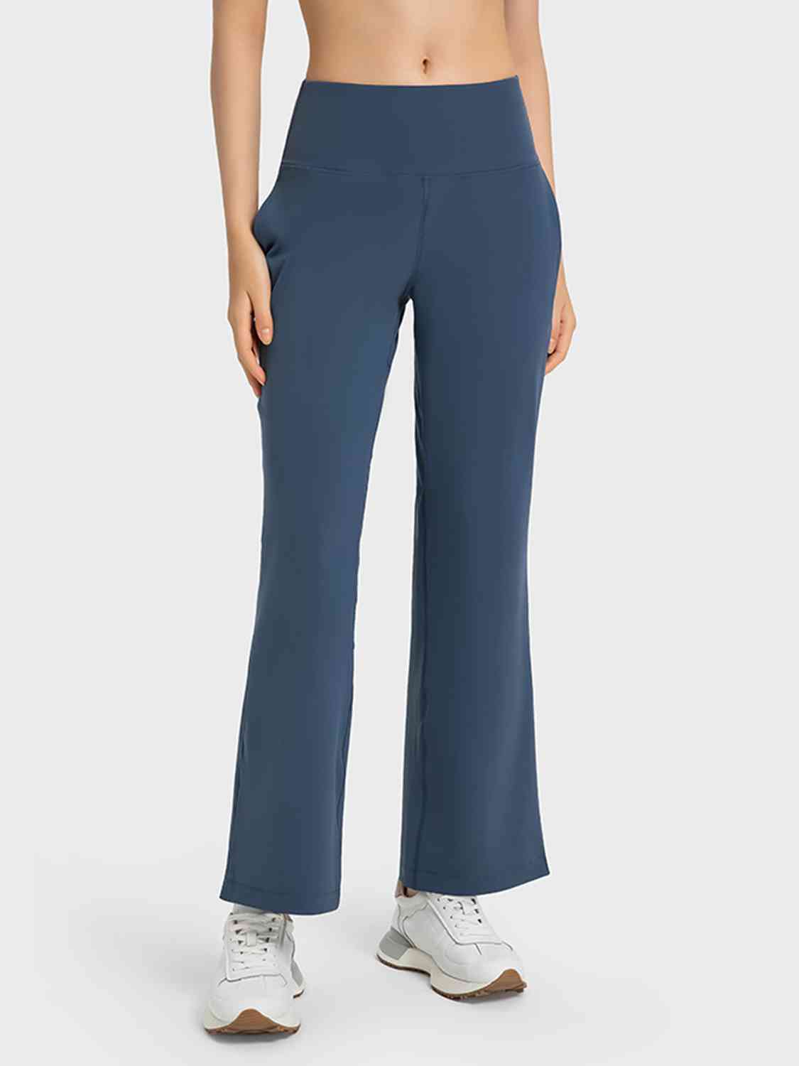 Wide Leg Slit Pants with Pockets – Bad Peach Fitness