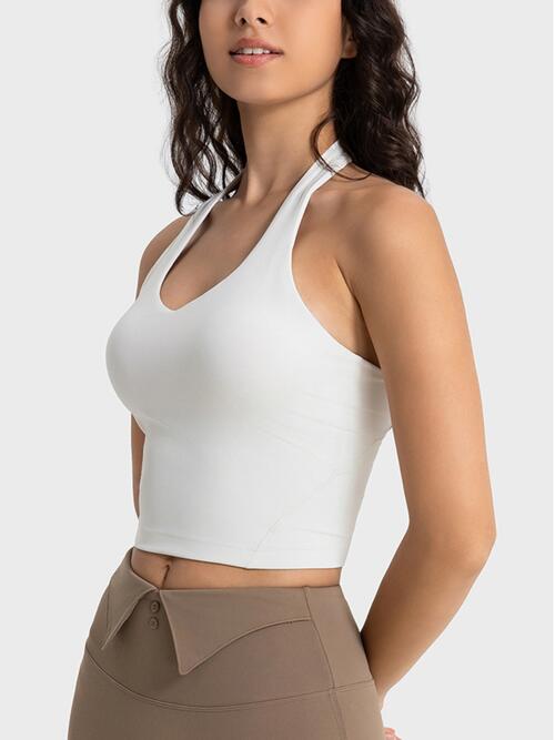 Cropped Halter Tank – Bad Peach Fitness